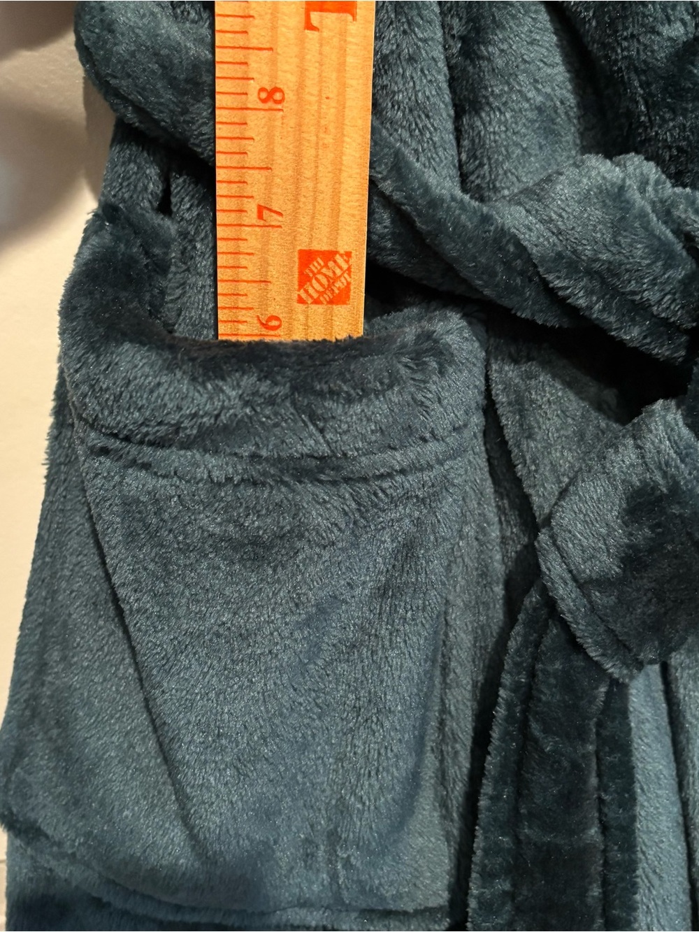 Berkshire Medium Plush Long Shawl Collar Robe - Deep Teal NWT - Picture 5 of 14